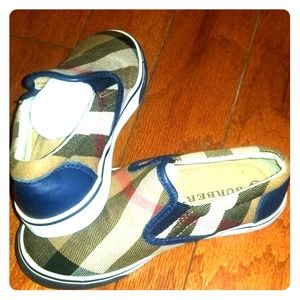 Used authentic kids Burberry sneakers